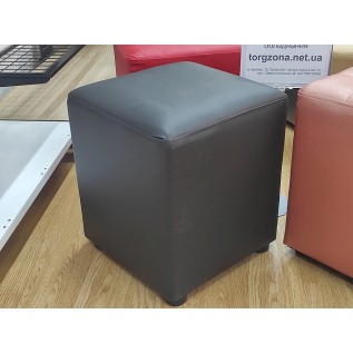 Пуфік-банкетка для примірки взуття (чорно-сірий куб)